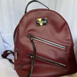 Bebe Burgundy Backpack